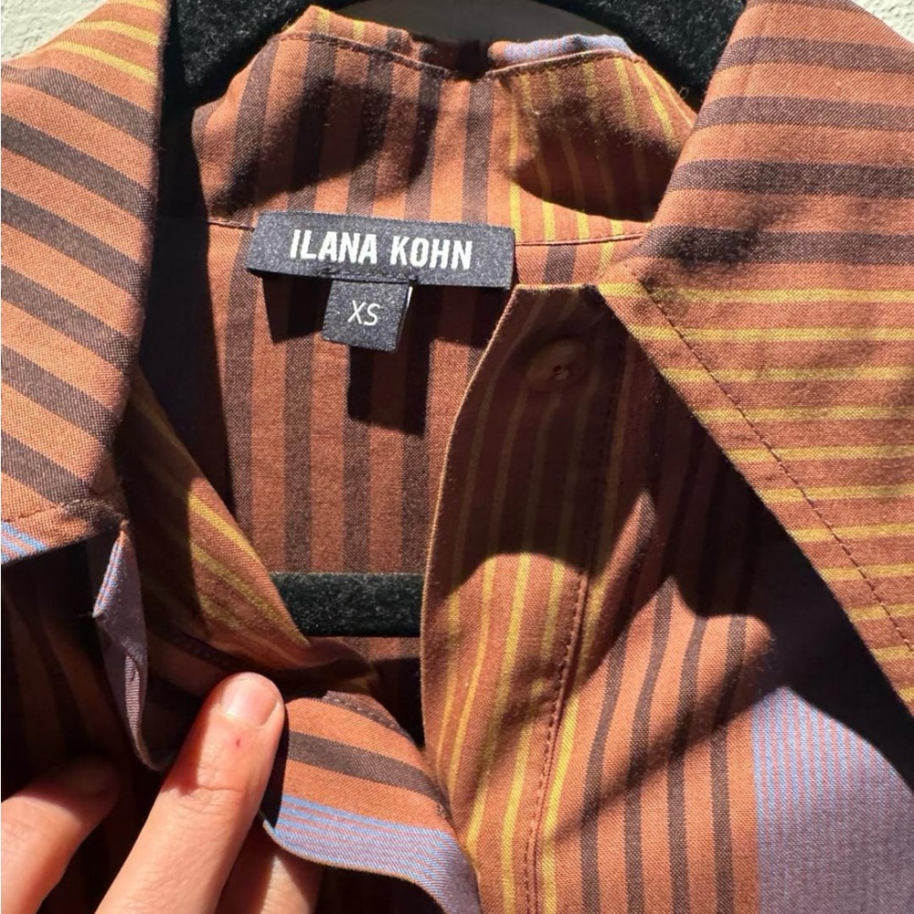 Talia penny stripe Ilana Kohn oversize button down Shirt - Picture 3 of 4
